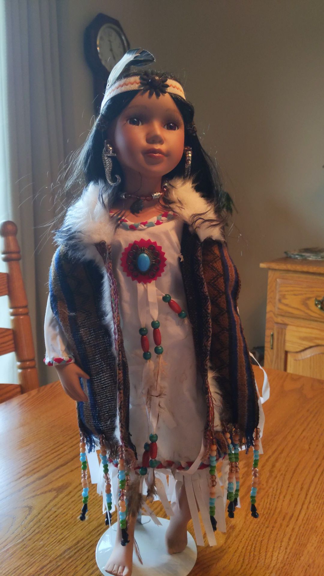 Heritage House Native American Porcelain Doll