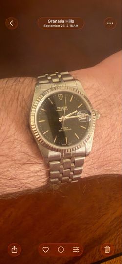 Tudor prince date flutted white gold jubilee