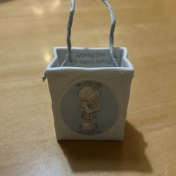 Precious Moments "Wishing You a Happy Spring" Porcelain Gift Bag