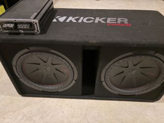 Kicker Comp R duel 12 Inch Subwoofer Includes 1200 watt Kicker Amplifier