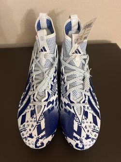 New adidas Freak 23 7v7 SMU Football Cleats White Blue GW4167 Men's Size 11.5