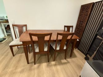 Ethan Allen cherry wood dining table