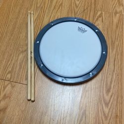 Drum Pad And Drum Sticks