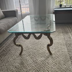 Glass Top Coffee Table 