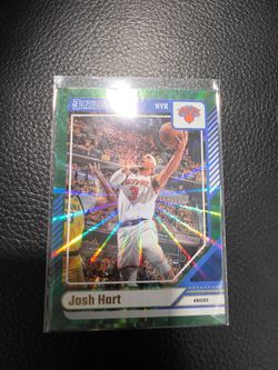 Josh Hart Knicks green spiral don russ Panini nba SPORTS card!