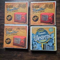 CLASSIC RADIO ENTERTAINMENT RADIO ARCHIVES CD SETS AL COMPLETE AND IN IT'S ORIGINAL PACKAGING BOX  (Belonged To A Blind Person) $40.00 Each Firm.