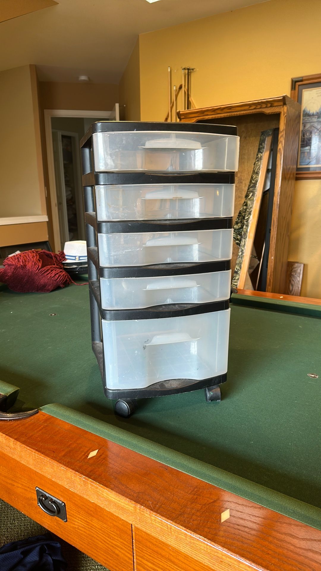 5 Drawer Rolling Cart Storage.