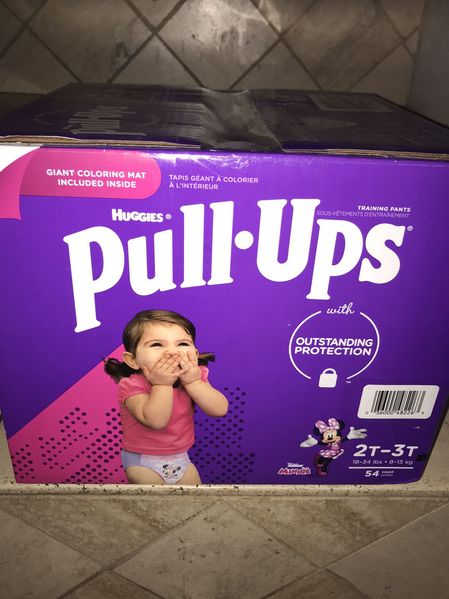 New Box Of Huggies Pull-ups Size 2T-3T $18 Firm On Price