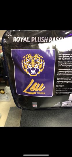 Royal Plush Raschel LSU Tigers Blanket
