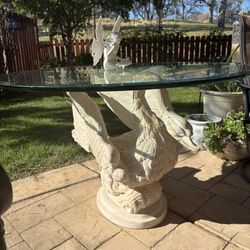 Elegant Custom Carved Swan Dining Table Or Wedding Cake Display!