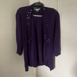Sagharbor women sweater purple. PM