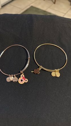 Alex and Ani Disney Charm Bangle Bracelets Set of 2