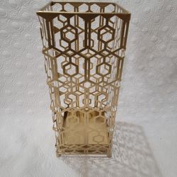 Gold Metal Umbrella And Cane Stand