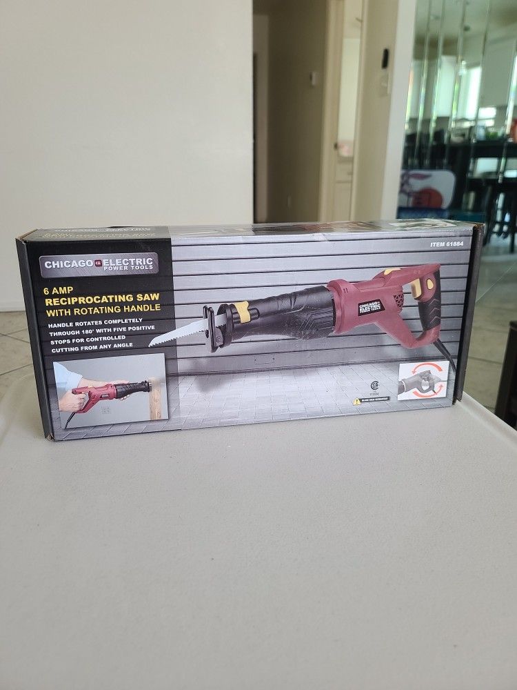 NEW Chicago Electric Power Tools 6 AMP Reciprocating Saw