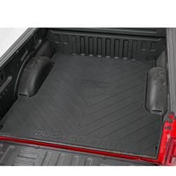 Rough Country Rubber Bed Mat For Ram 1500/2500/3500 (2010-2025) - Fits 6'4" Bed, Non-Slip, Virtually Indestructible Truck Bed Protection