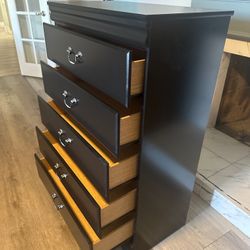 tall dresser Black wood
