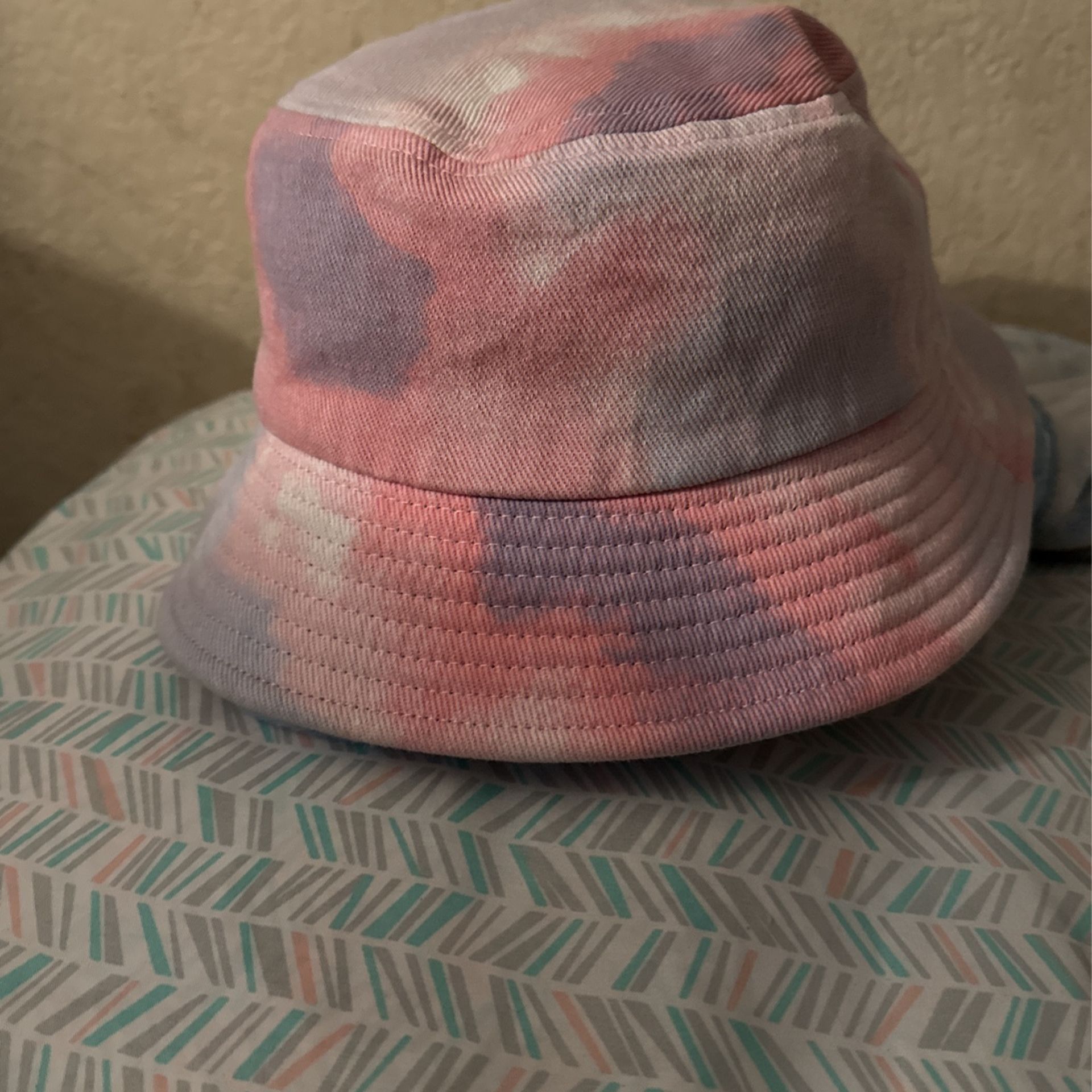 Pink And Purple Tie Die Bucket Hat