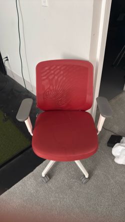 Red office chair