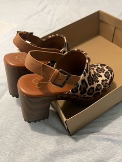 Jessica Simpson Leopard Wedge Heels!