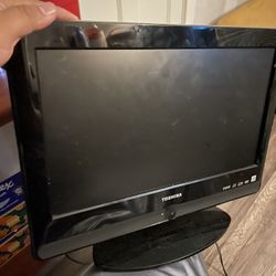 SMALL TV WITH DVD PLAYER $60