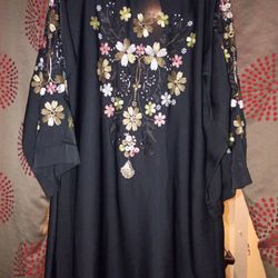 Beaded Floral Abaya