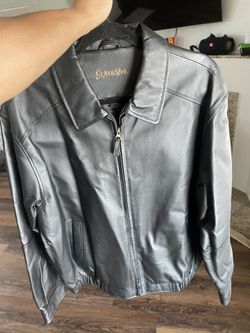 Leather jacket St. John’s bay MENS LARGE