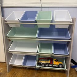 Toy Organizer With Bins