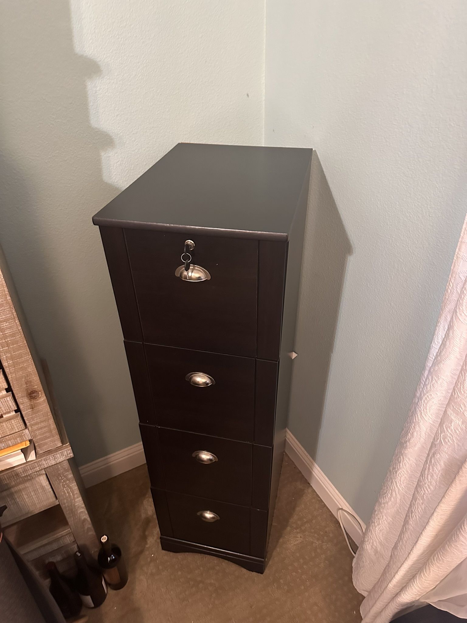 Computer Desk/hutch and Filing Cabinet