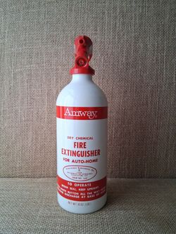 Vintage 1971 Amway Dry Chemical Fire Extinguisher (Model 648) Collectible Display