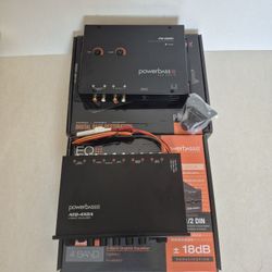 POWERBASS 4 BAND EQUALIZER 10 VOLTS & DIGITAL BASS PROCESSOR 13 VOLTS MAX POWER
