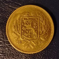 1935 Finland Vintage Coin