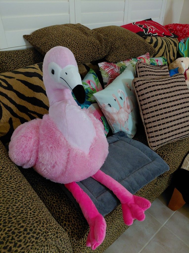 Sparkly Extra Giant Flamingo Stuffed