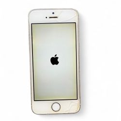 Apple iPhone 5S 16GB Silver | Powers On | Broken Home Button | Parts or Repair