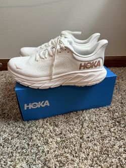 HOKA Arahi 7 Women’s Running Shoes Blanc De Blanc Rose Gold Size 8.5B