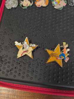 Gold star pin