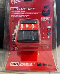 Milwaukee new top off power supply - no battery