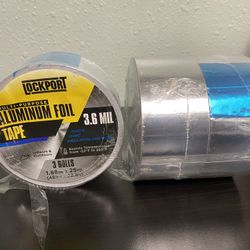 Lockport Aluminum Foil Tape 2” X 225 Ft-3 Pack New-F