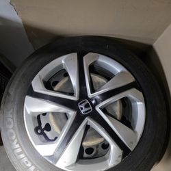 2015 Honda Civic LX Coupe Wheels Rims & Hankook Tires Set - 215/55r16