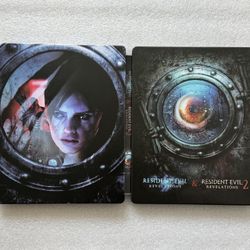 Resident Evil Revelation 1&2 Edition Custom made  Steelbook/SteelUp Case PS3/PS4