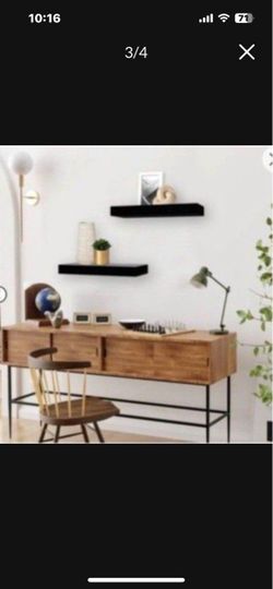 7 NEW White Black Color Wall Stand Shelf Easy DIY
