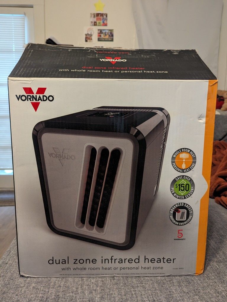 Portable Space Heater - Vornado Dual Zone Whole Room Infrared Heater
