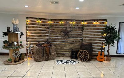 Rustic backdrop