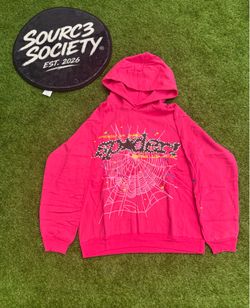 Size M & S Pink Sp5der Hoodie