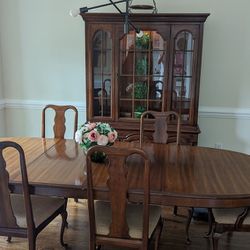 Dining Room Table, 6 Chairs And Buffet
