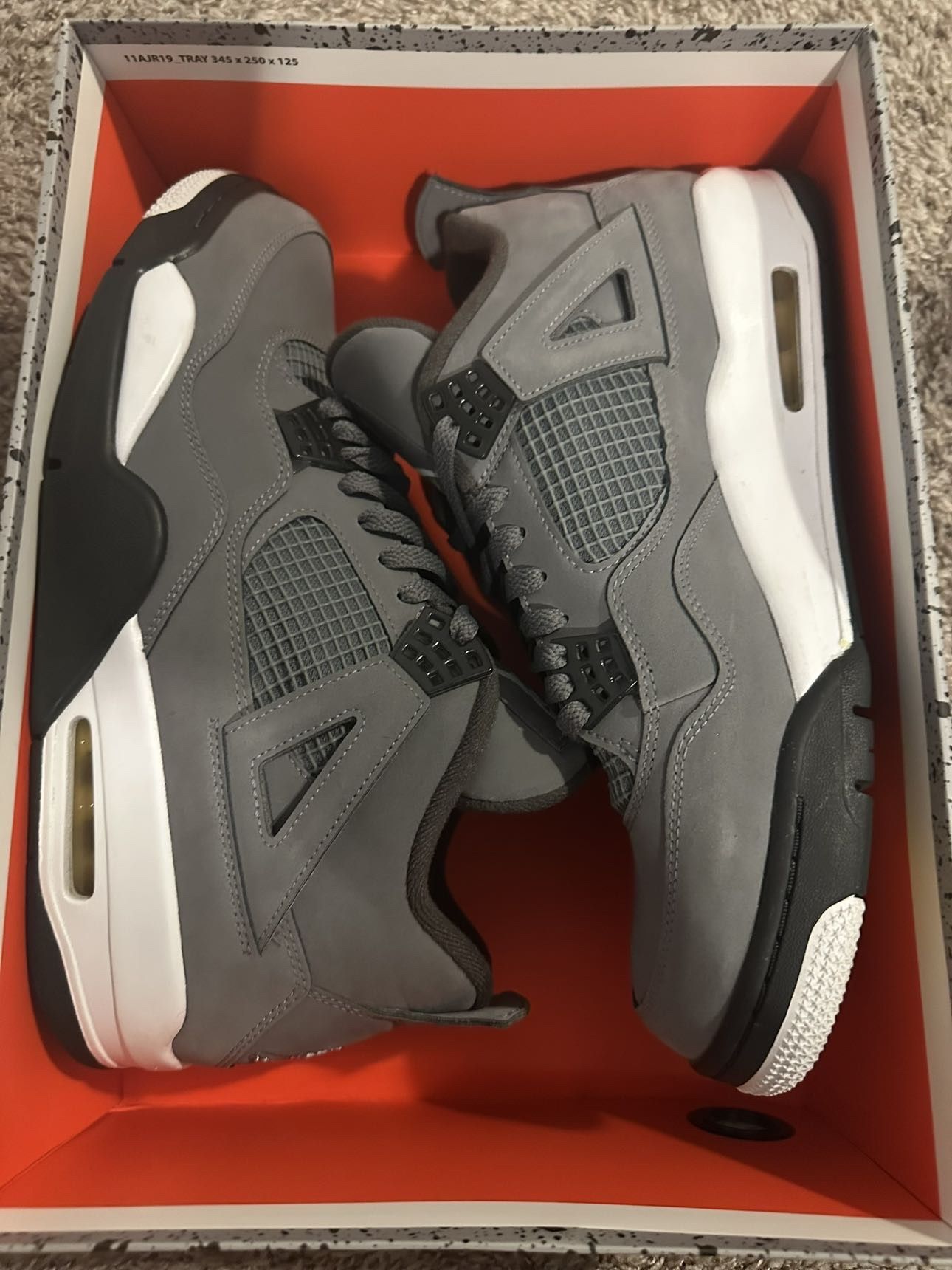 Jordan 4 Cool Gray Size 12
