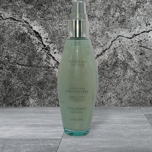 Cotton Blossom Purely Silk Body Lustre by Bath and Body Works,  2.5 fl.oz., full bottle 