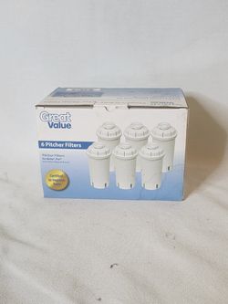 Sapphire Water Filters compatible with Sapphire, Brita and Pur Pitchers, 5-Pack
