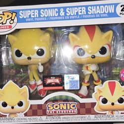 Funko Pop! SUPER SONIC & SUPER SHADOW FLOCKED (2- Pack) 2026 Target Exclusive LE