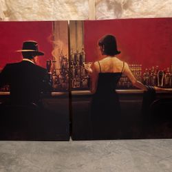 Canvas Art - Bar Scene