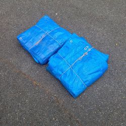 Free! Two 22' X 11' Blue Tarps